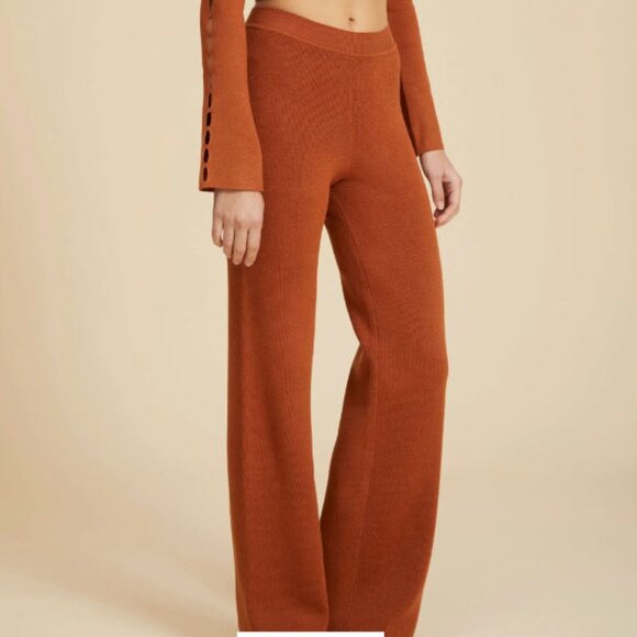 Live the Process Alba Wide Leg Camel Lounge Pants - Picture 2 of 7